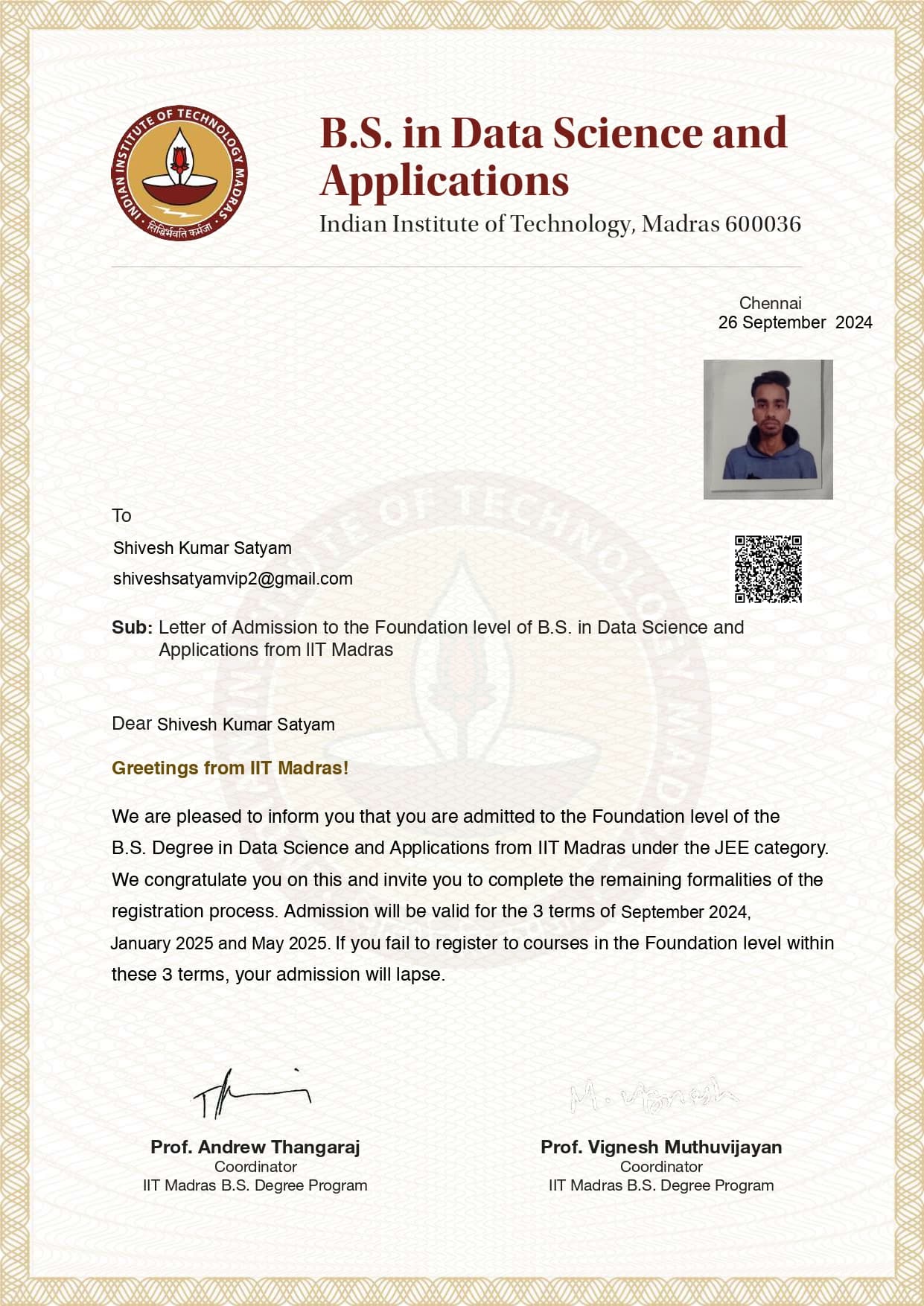 Admission to BS Degree in Data Science & Applications